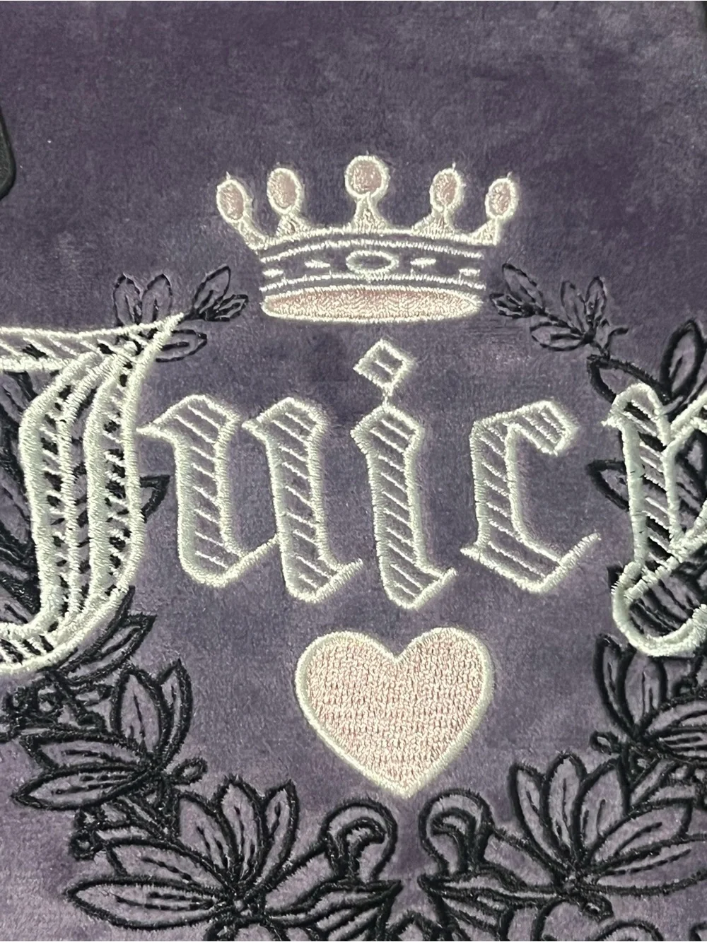 Juicy Couture Lavender Purple Suede Satchel with Coin Pouch